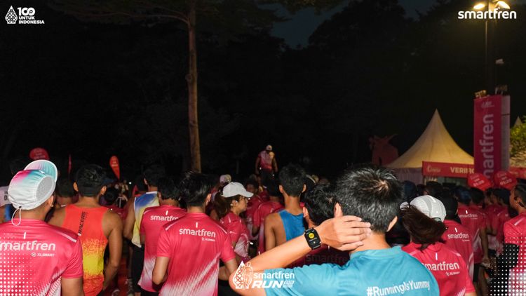 Race photo from Smartfren Run 2025 