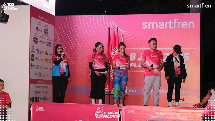 Race photo from Smartfren Run 2025 