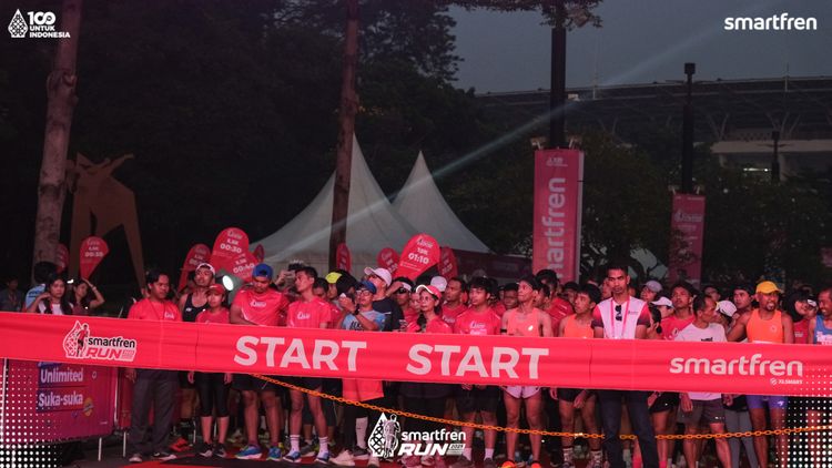 Race photo from Smartfren Run 2025 