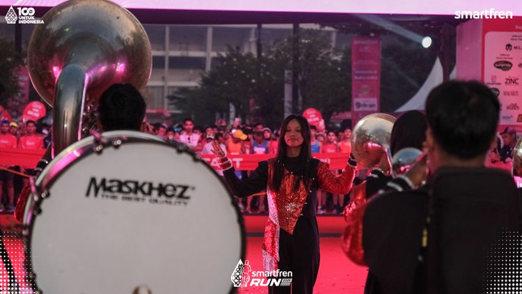 Race photo from Smartfren Run 2025 