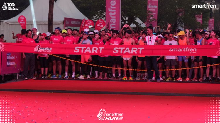 Race photo from Smartfren Run 2025 