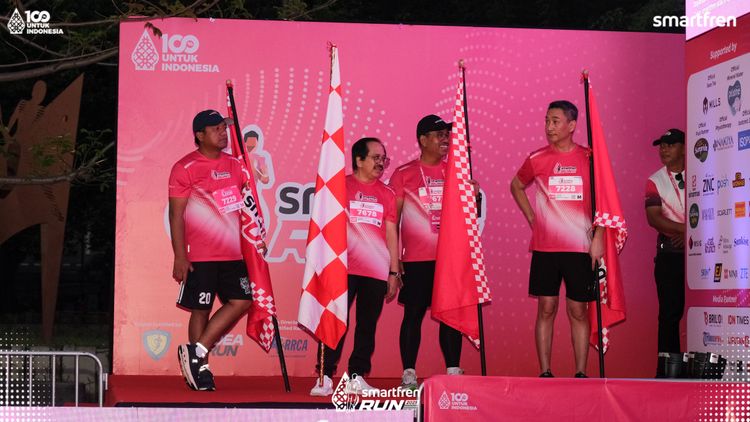 Race photo from Smartfren Run 2025 