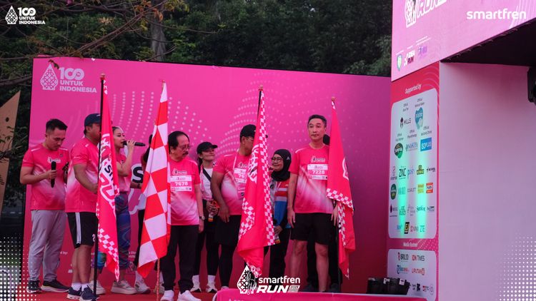 Race photo from Smartfren Run 2025 