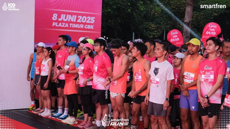 Race photo from Smartfren Run 2025 