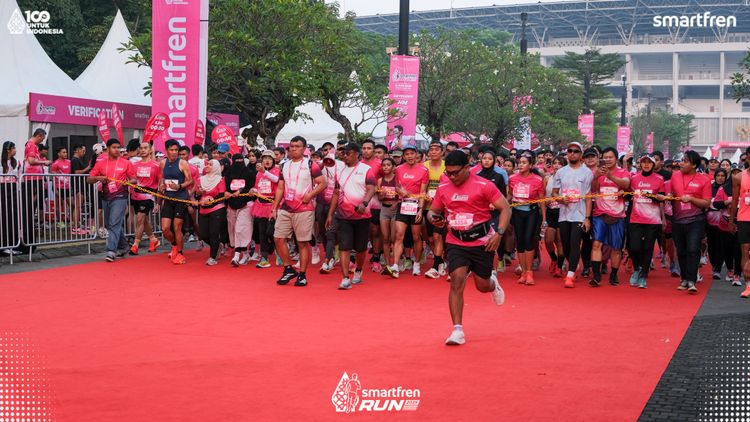 Race photo from Smartfren Run 2025 