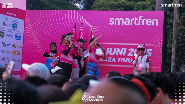 Race photo from Smartfren Run 2025 