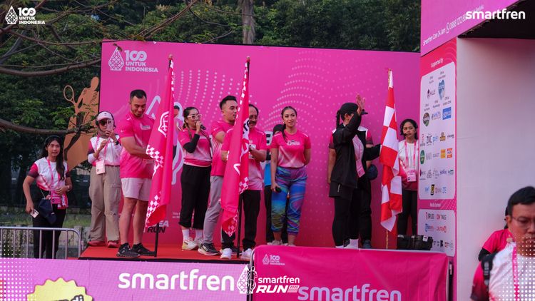 Race photo from Smartfren Run 2025 