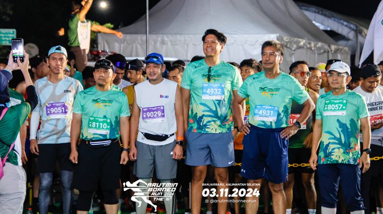 Race photo from Arutmin Borneo Run 2024