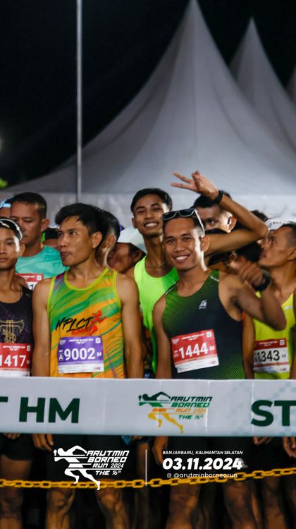 Race photo from Arutmin Borneo Run 2024