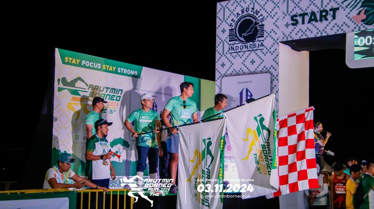 Race photo from Arutmin Borneo Run 2024