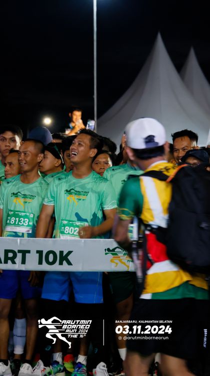Race photo from Arutmin Borneo Run 2024