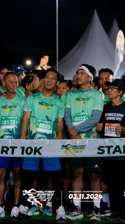 Race photo from Arutmin Borneo Run 2024