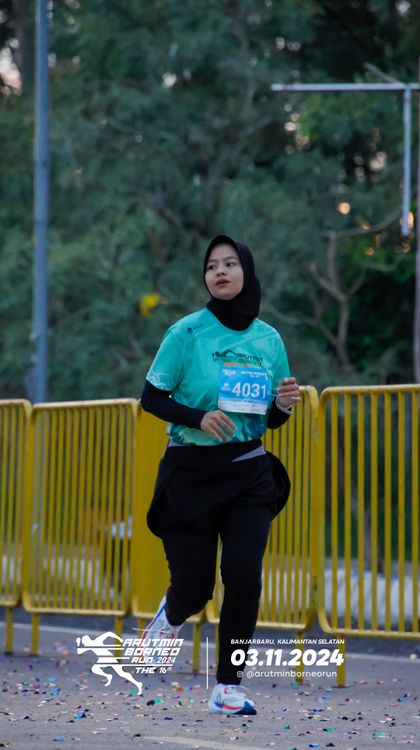 Race photo from Arutmin Borneo Run 2024