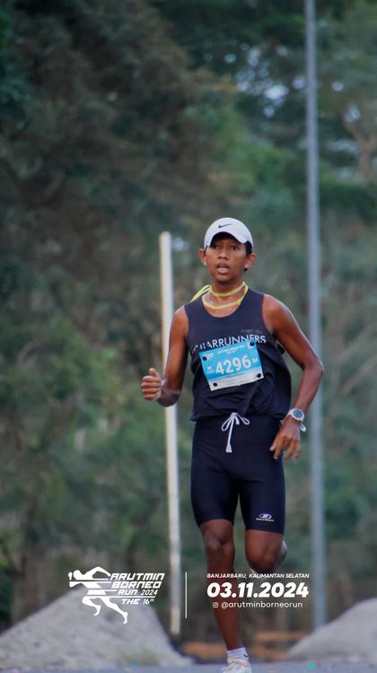 Race photo from Arutmin Borneo Run 2024