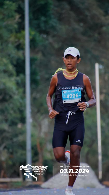Race photo from Arutmin Borneo Run 2024