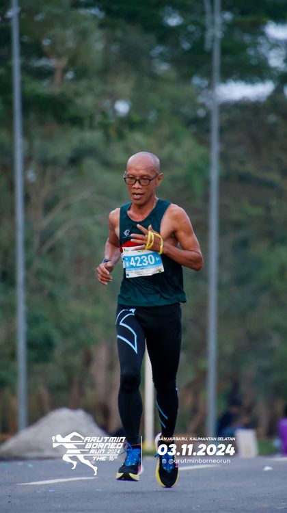 Race photo from Arutmin Borneo Run 2024