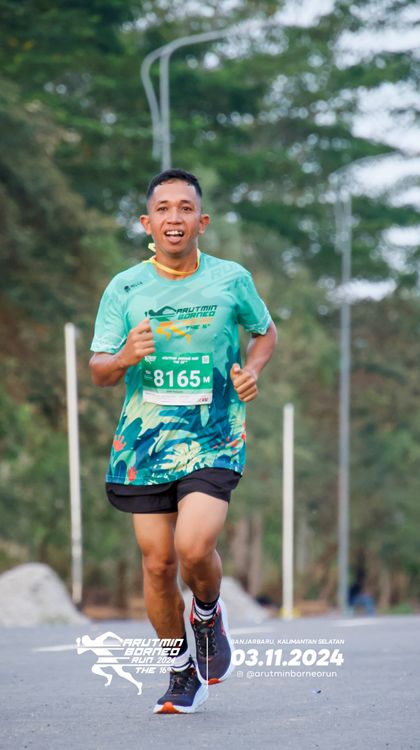 Race photo from Arutmin Borneo Run 2024