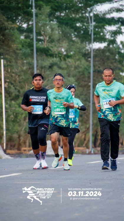 Race photo from Arutmin Borneo Run 2024