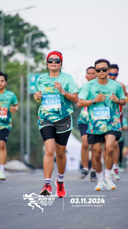 Race photo from Arutmin Borneo Run 2024