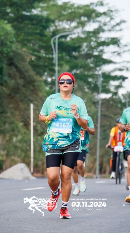 Race photo from Arutmin Borneo Run 2024