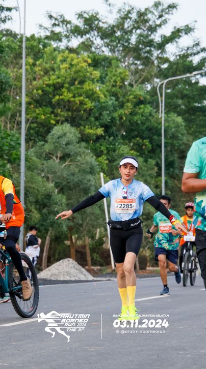 Race photo from Arutmin Borneo Run 2024