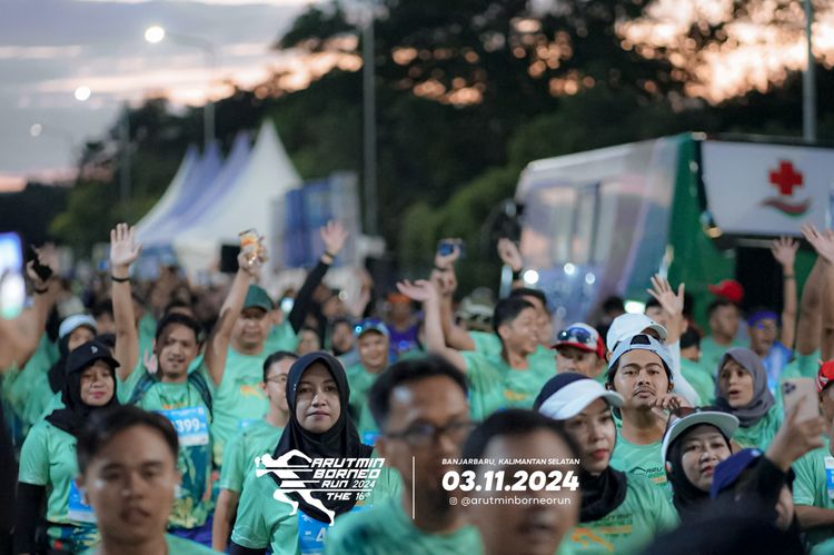 Race photo from Arutmin Borneo Run 2024