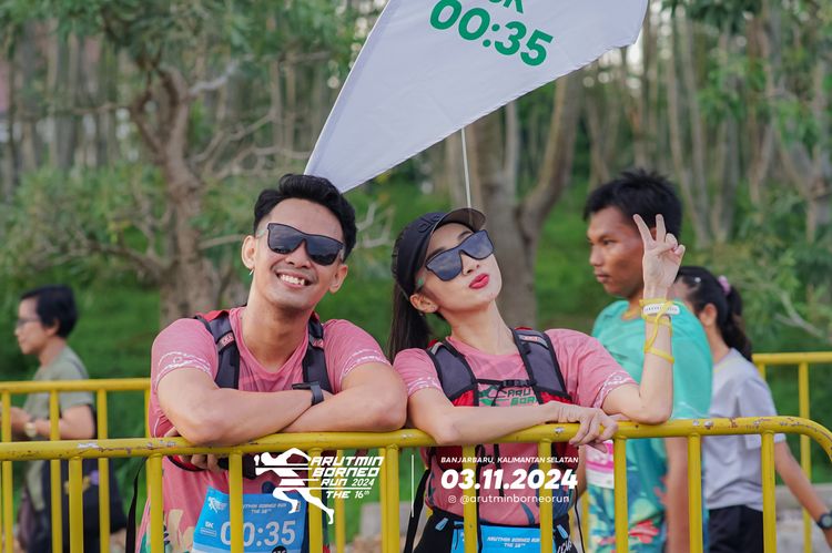 Race photo from Arutmin Borneo Run 2024
