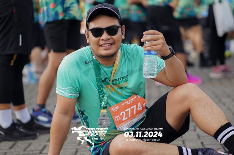 Race photo from Arutmin Borneo Run 2024