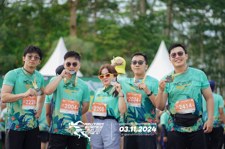 Race photo from Arutmin Borneo Run 2024