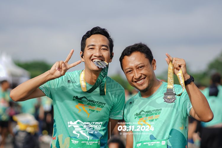 Race photo from Arutmin Borneo Run 2024