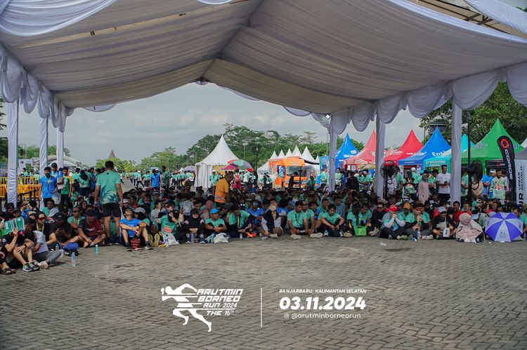 Race photo from Arutmin Borneo Run 2024