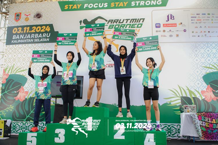 Race photo from Arutmin Borneo Run 2024