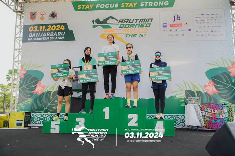 Race photo from Arutmin Borneo Run 2024