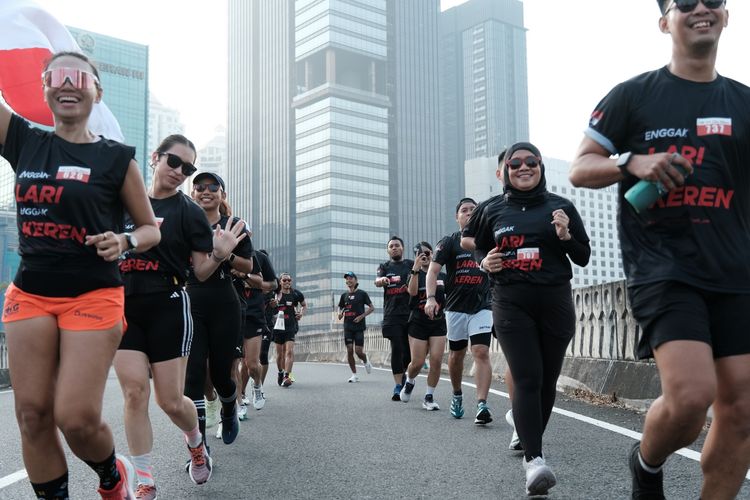Race photo from Soft Launching Buku "Enggak Lari, Enggak Keren" & IdeaRun