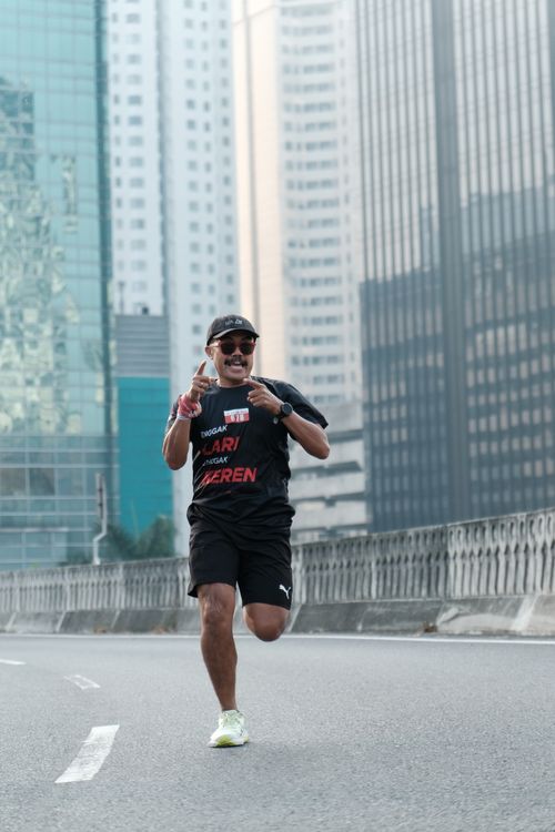 Race photo from Soft Launching Buku "Enggak Lari, Enggak Keren" & IdeaRun