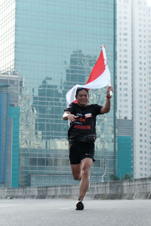 Race photo from Soft Launching Buku "Enggak Lari, Enggak Keren" & IdeaRun