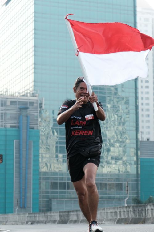Race photo from Soft Launching Buku "Enggak Lari, Enggak Keren" & IdeaRun