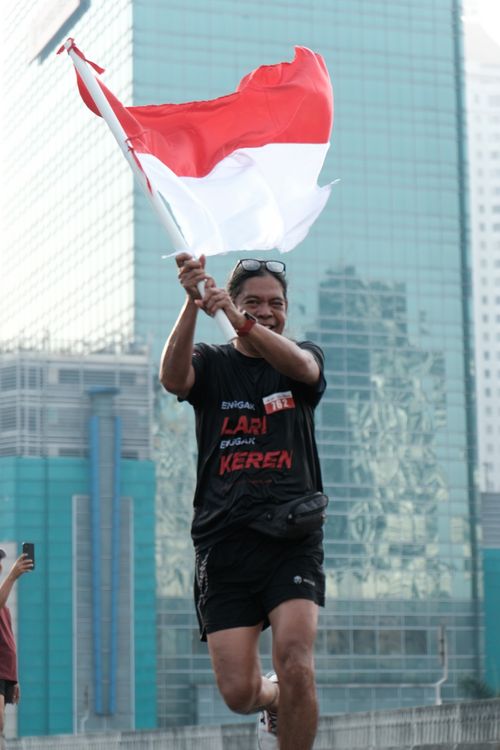 Race photo from Soft Launching Buku "Enggak Lari, Enggak Keren" & IdeaRun