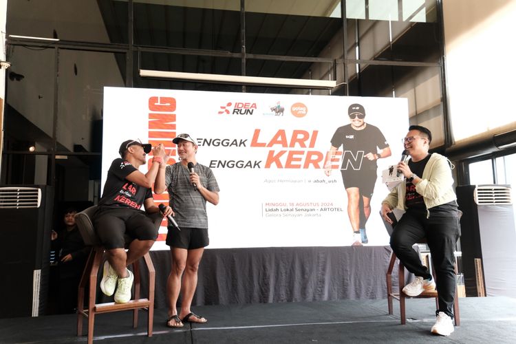 Race photo from Soft Launching Buku "Enggak Lari, Enggak Keren" & IdeaRun