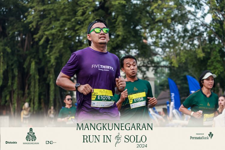 Race photo from Mangkunegaran Run 2024
