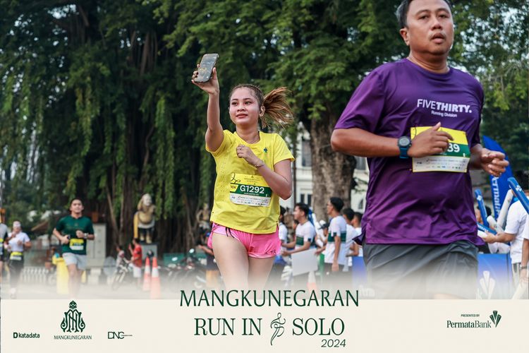 Race photo from Mangkunegaran Run 2024