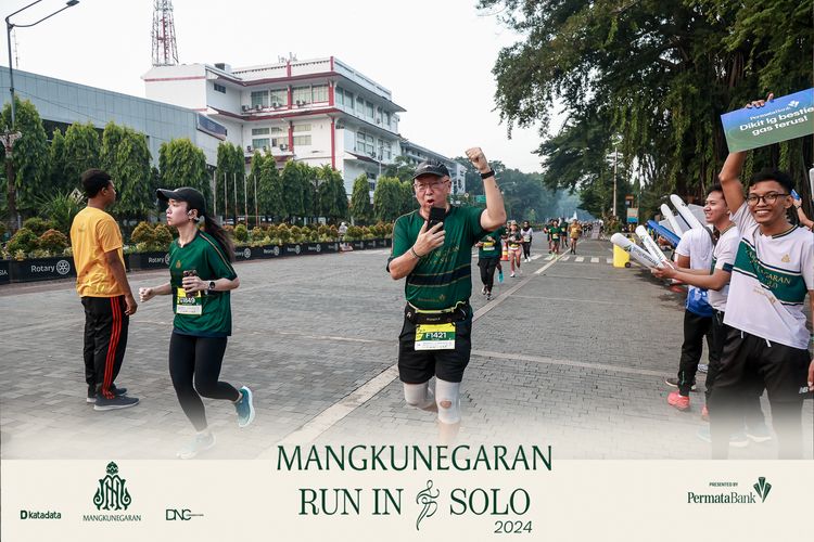 Race photo from Mangkunegaran Run 2024