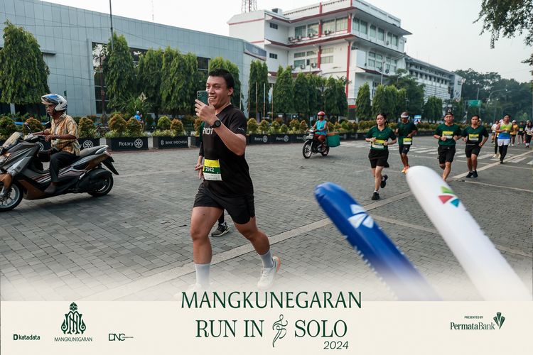 Race photo from Mangkunegaran Run 2024