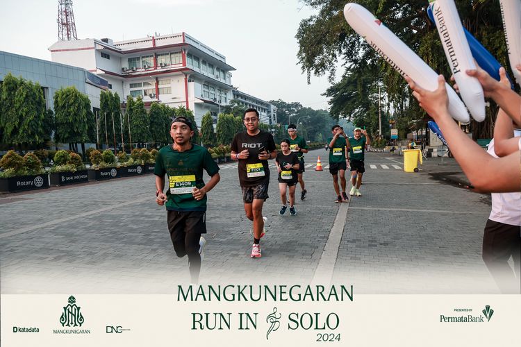 Race photo from Mangkunegaran Run 2024