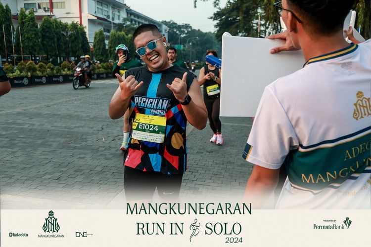 Race photo from Mangkunegaran Run 2024