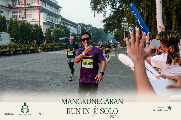 Race photo from Mangkunegaran Run 2024