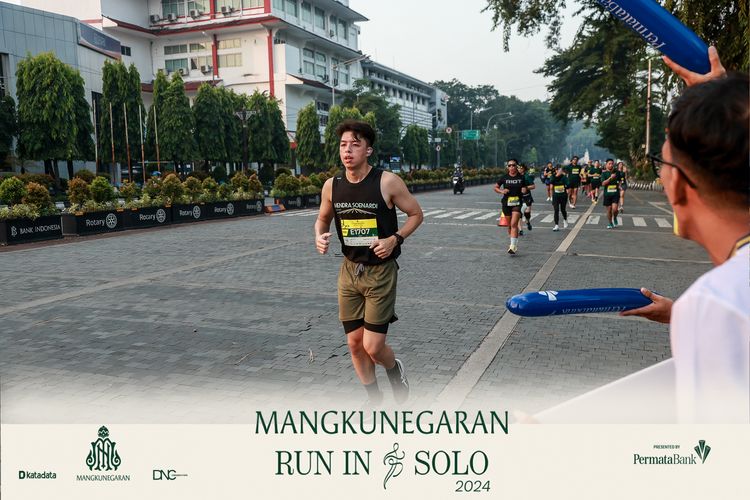 Race photo from Mangkunegaran Run 2024