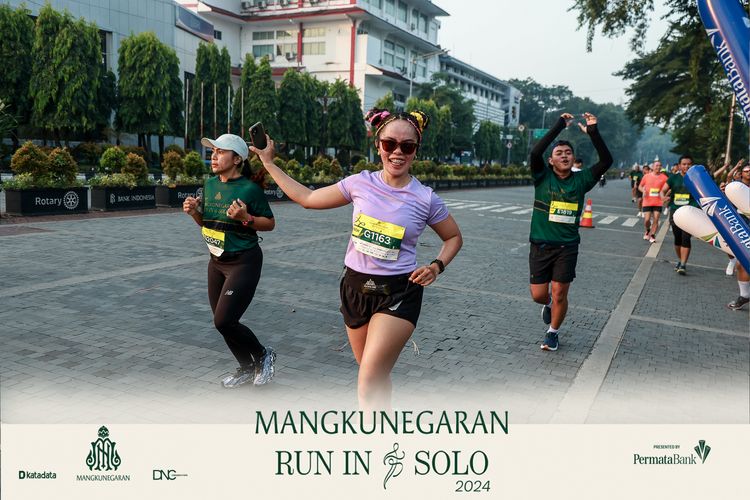 Race photo from Mangkunegaran Run 2024