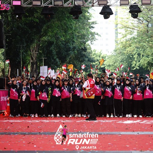 Race photo from SMARTFREN RUN 2026