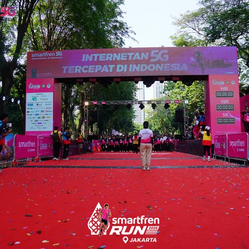 Race photo from SMARTFREN RUN 2026